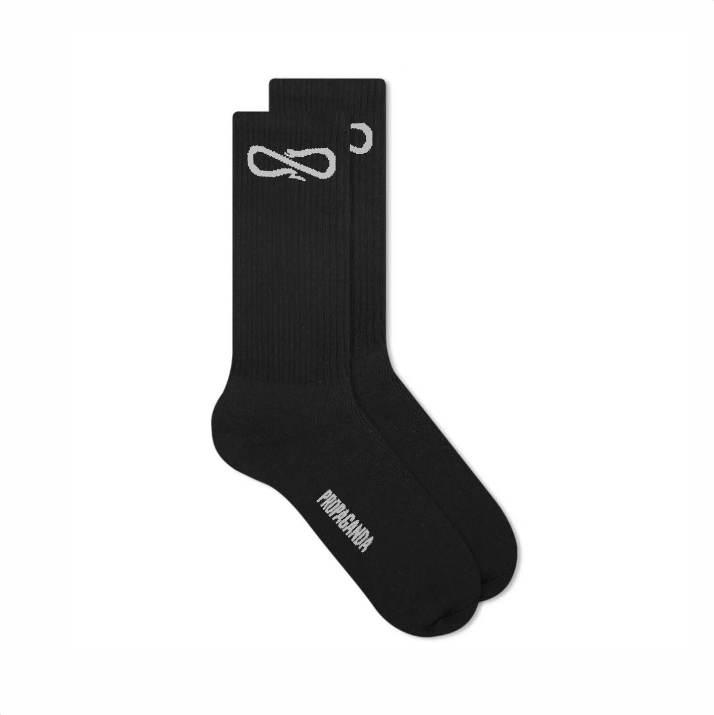 PROPAGANDA LOGO SOCKS BLACK