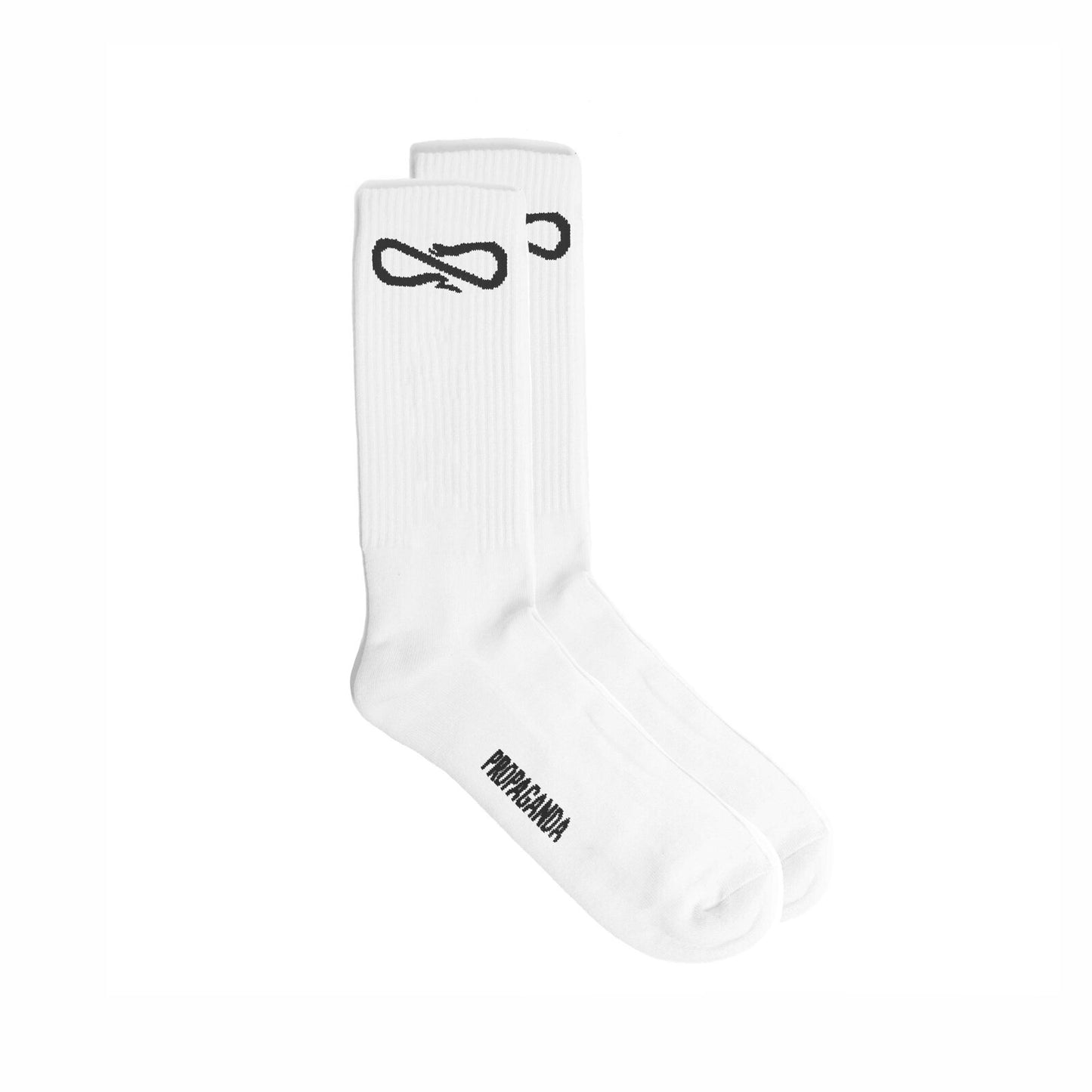 PROPAGANDA LOGO SOCKS WHITE