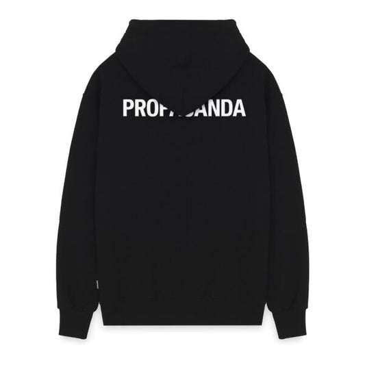 PROPAGANDA LOGO HOODIE BLACK