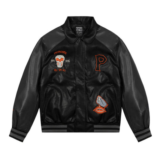 PROPAGANDA SEMBOY VARSITY JACKET BLACK
