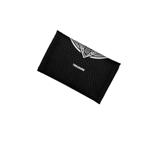 DOLLY NOIRE REFLECTIVE WALLET BLACK