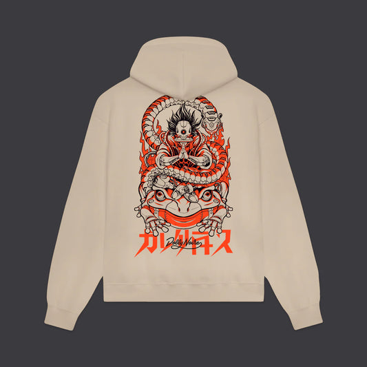 DOLLY NOIRE CYBER KAERU NYOBO HOODIE BEIGE