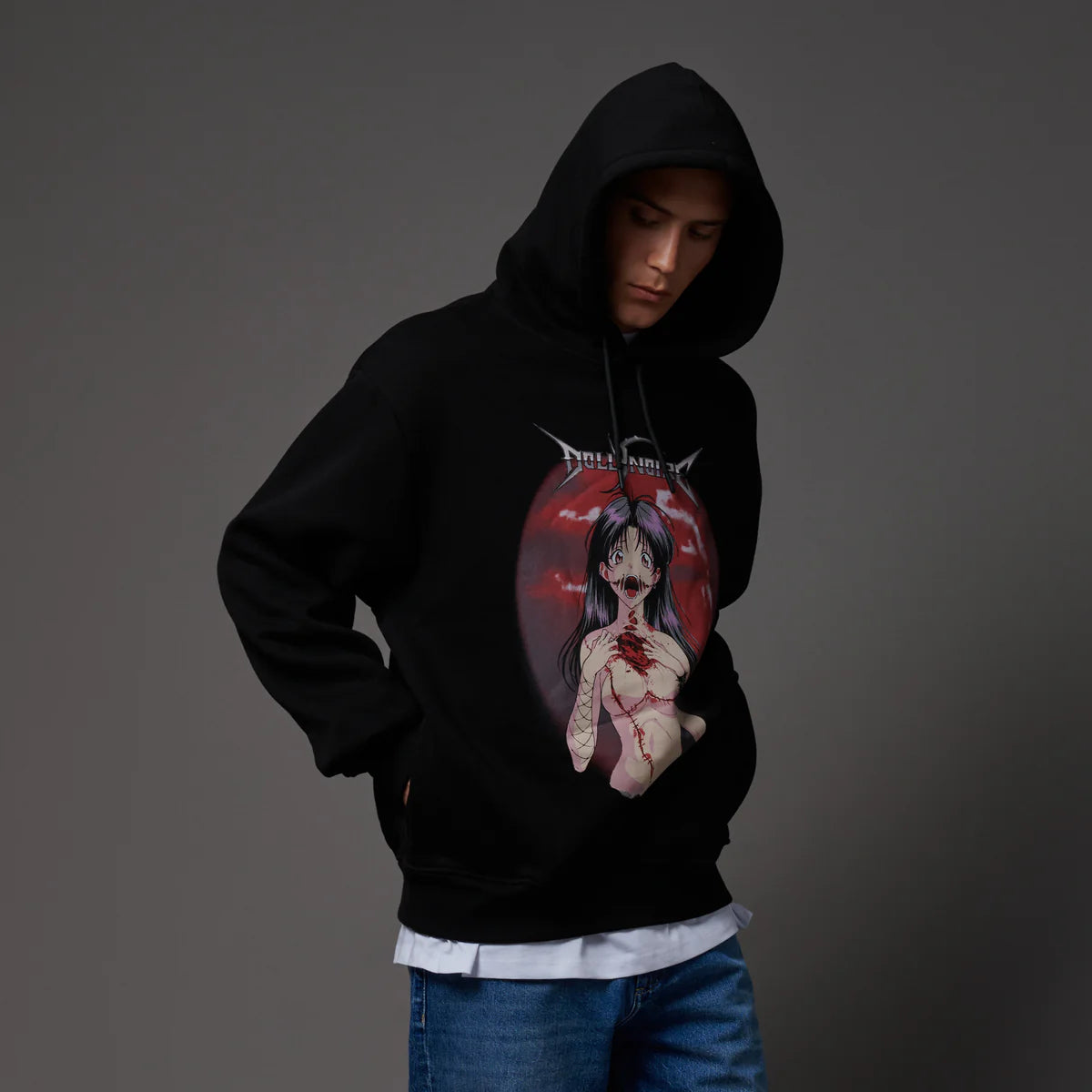 DOLLY NOIRE KUCHISAKE-ONNA JAPAN TOUR HOODIE BLACK