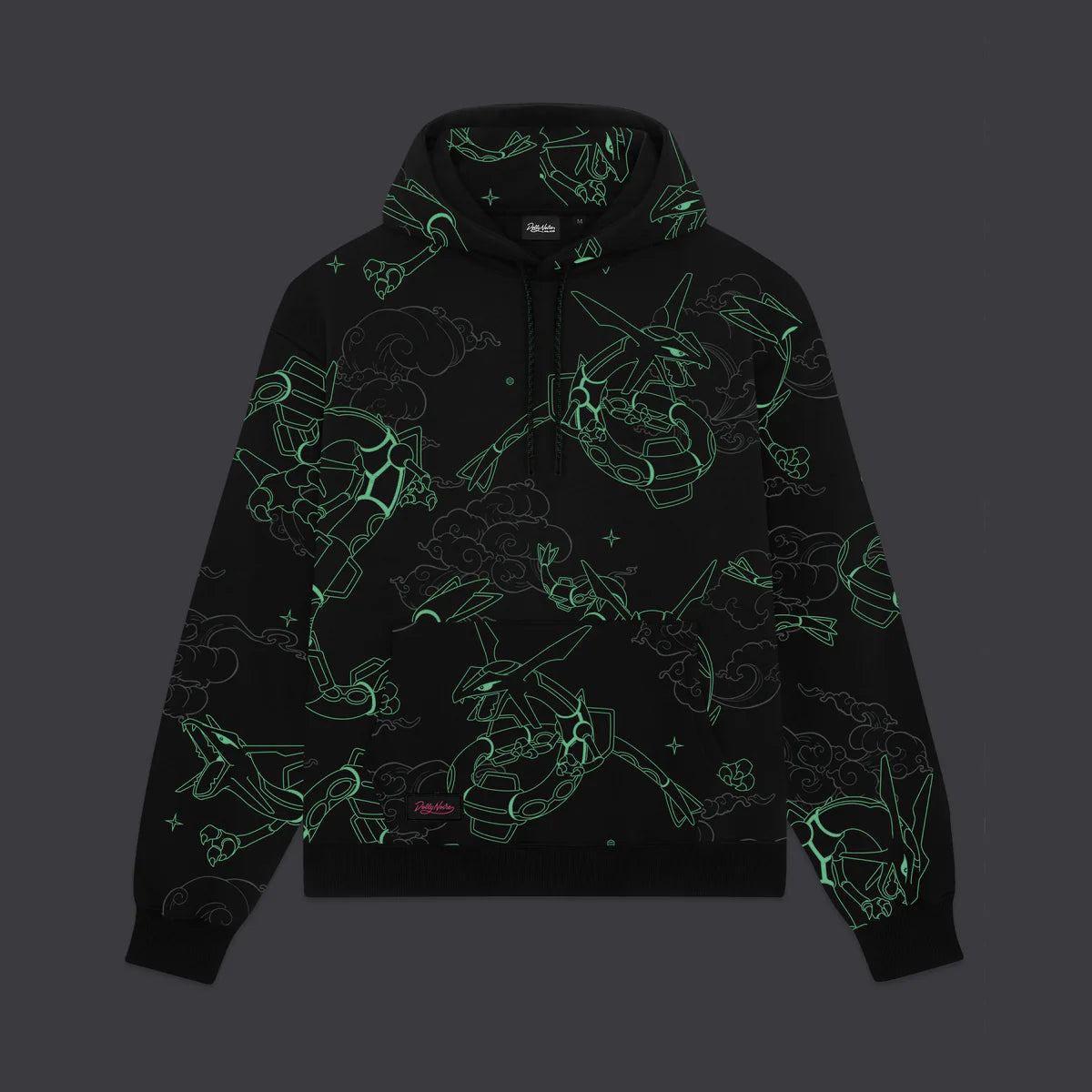 DOLLY NOIRE POKEMON RAYQUAZA PATTERN HOODIE
