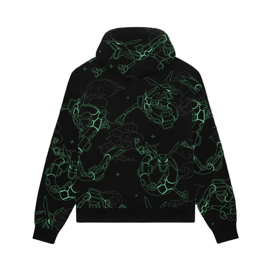 DOLLY NOIRE POKEMON RAYQUAZA PATTERN HOODIE
