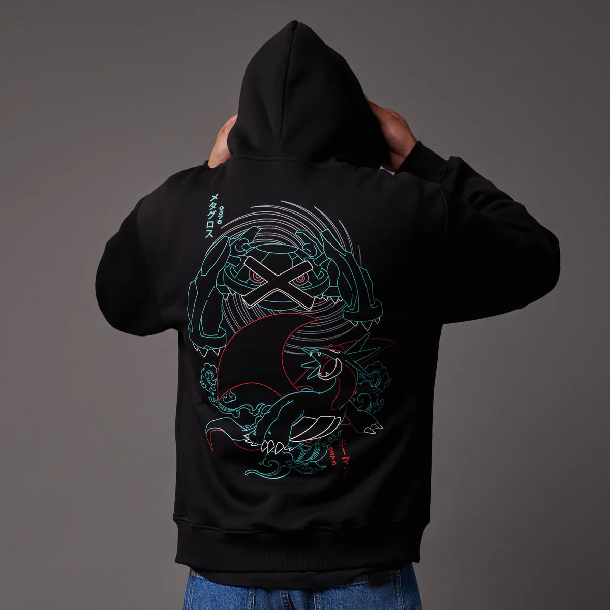 DOLLY NOIRE POKEMON SALAMENCE & METAGROSS HOODIE
