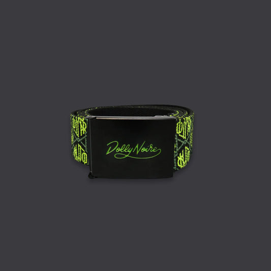 DOLLY NOIRE MONOGRAMCLIP BELT BLACK & WHITE