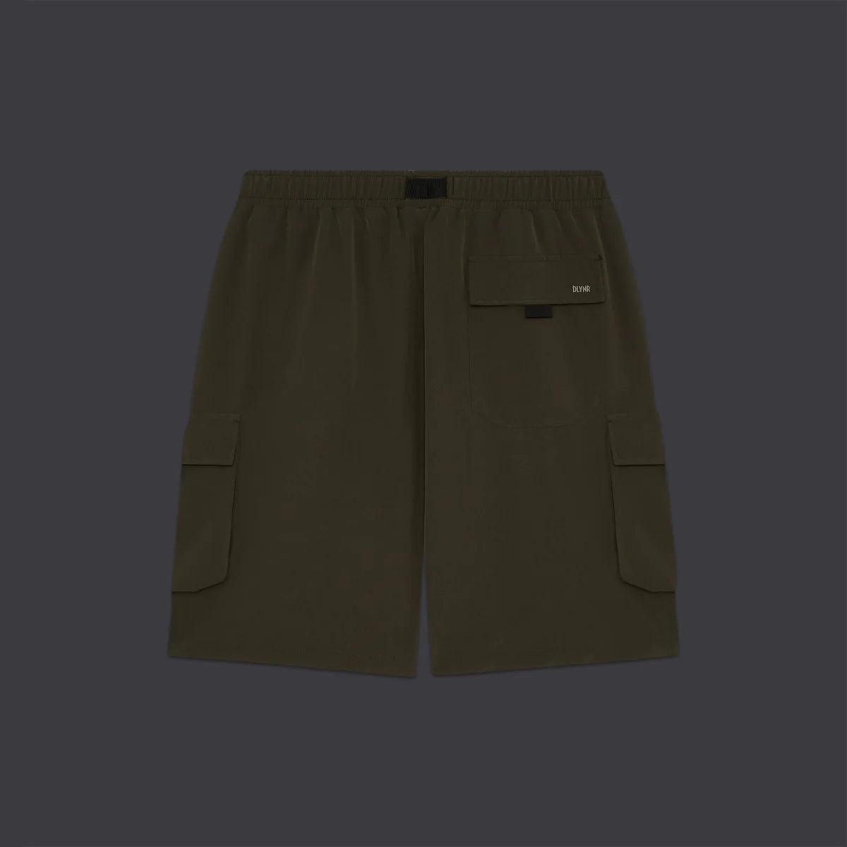 DOLLYNOIRE TECHNO CARGO SHORTS VERDE MILITARE