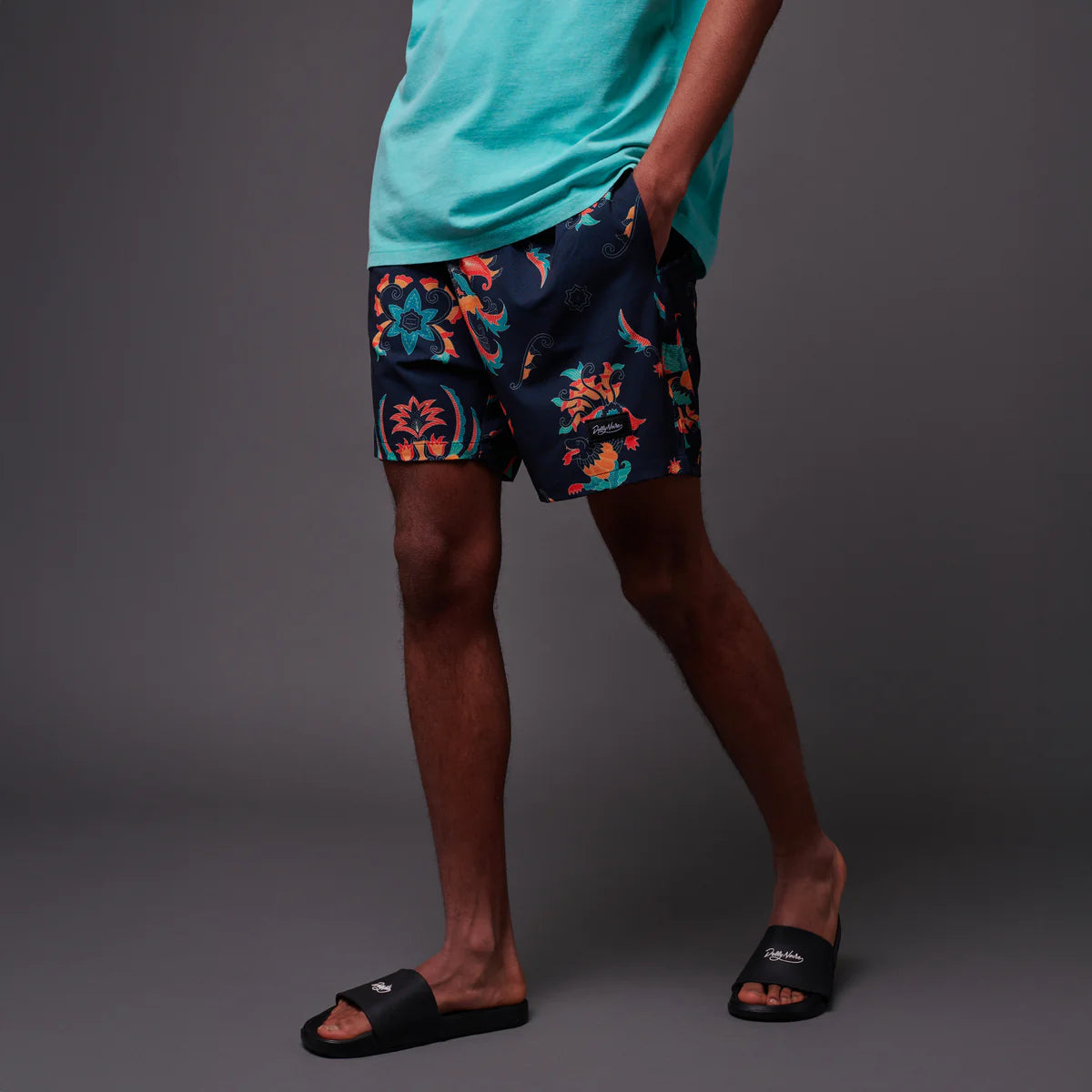 DOLLY NOIRE TRADITIONAL BATIK SWIMSHORTS