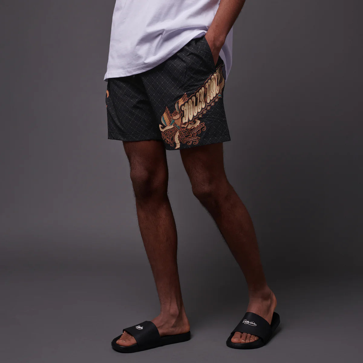 DOLLYNOIRE HARMONY BATIK SWIMSHORTS