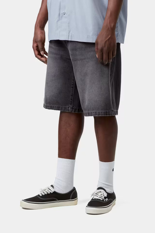 CARHARTT WIP LANDON SHORT BLACK STONE WASHED
