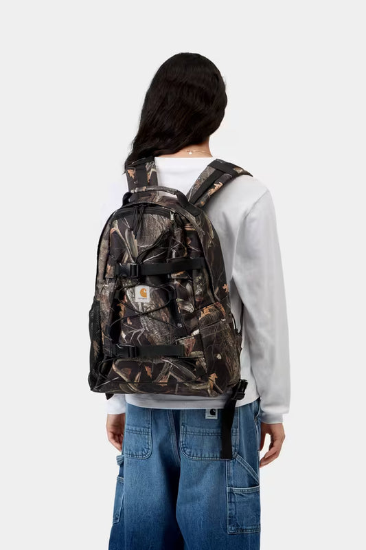 CARHARTT WIP KICKFLIP BACKPACK CAMO FEATHER, BLACK