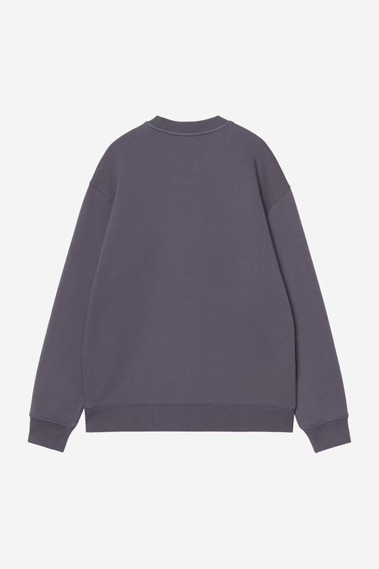 CARHARTT WIP W' CARHARTT SWEAT SHADY PURPLE/DARK NAVY