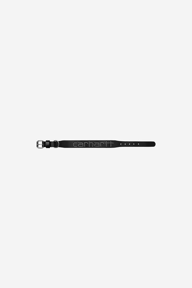 CARHARTT WIP SCRIPT STUDS DOG COLLAR BLACK