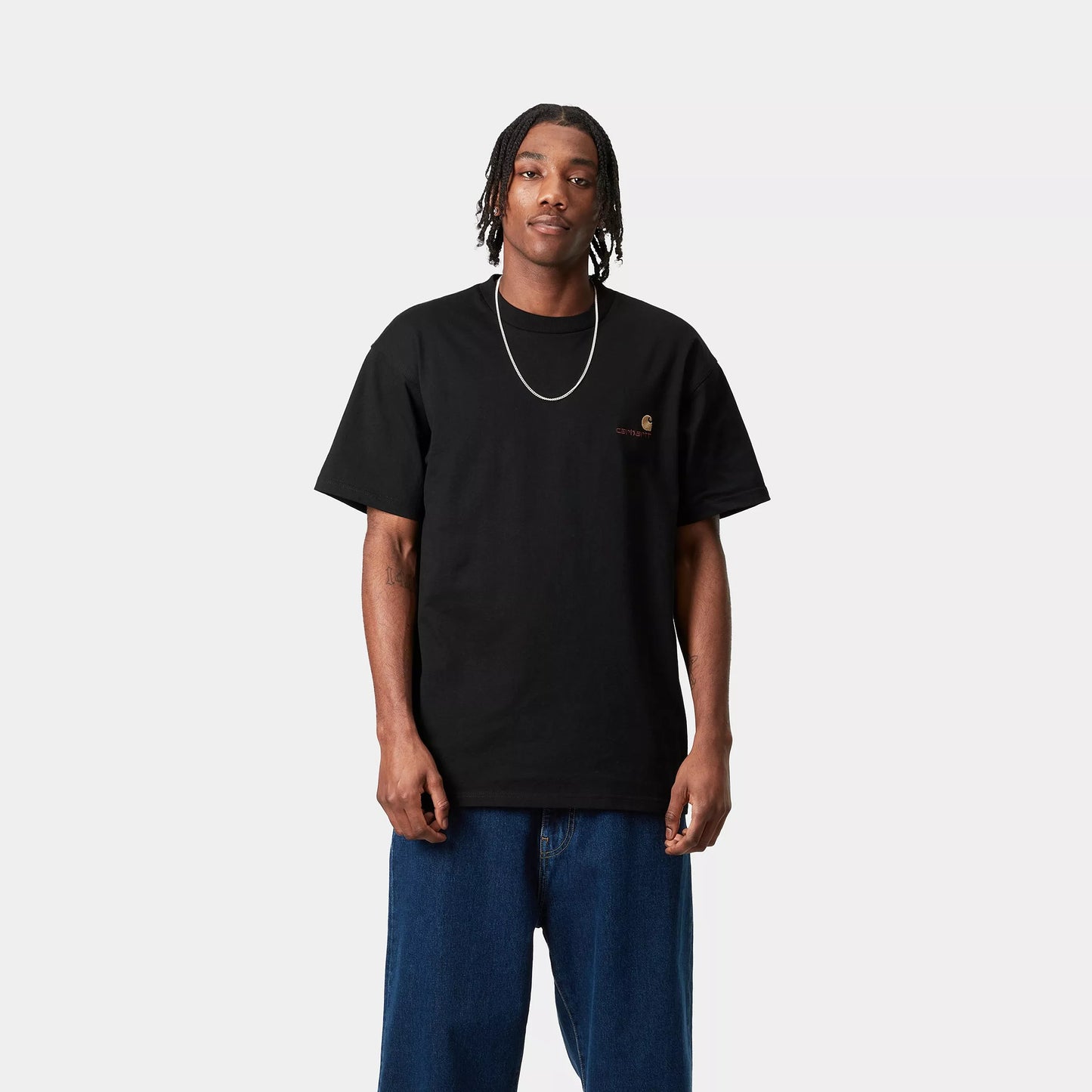 CARHARTT WIP AMERICAN SCRIPT T-SHIRT BLACK