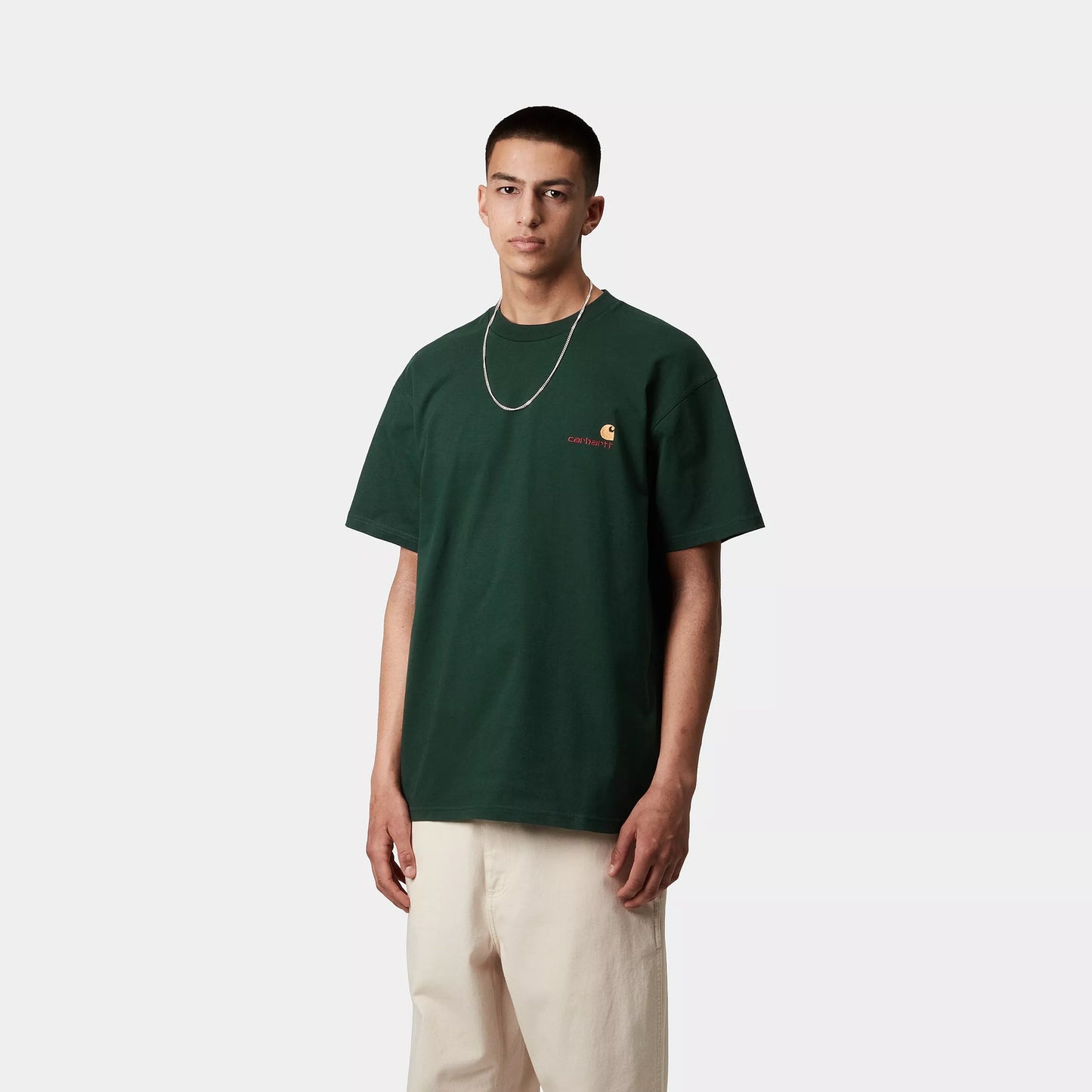 CARHARTT WIP AMERICAN SCRIPT T-SHIRT CONIFER