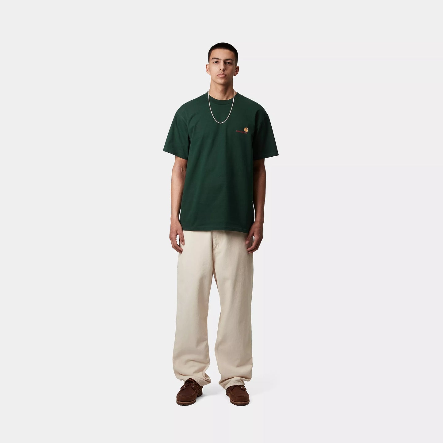 CARHARTT WIP AMERICAN SCRIPT T-SHIRT CONIFER