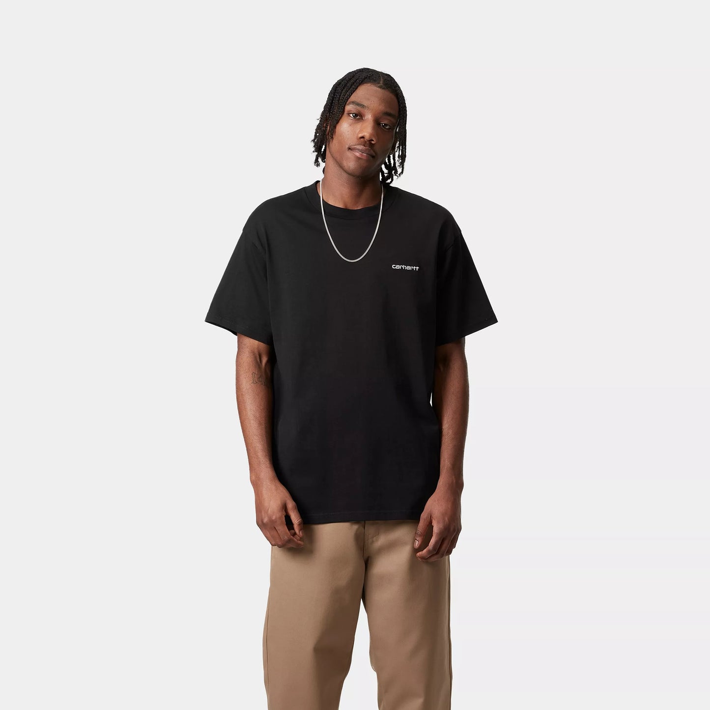 CARHARTT WIP SCRIPT EMBROIDERY T-SHIRT BLACK