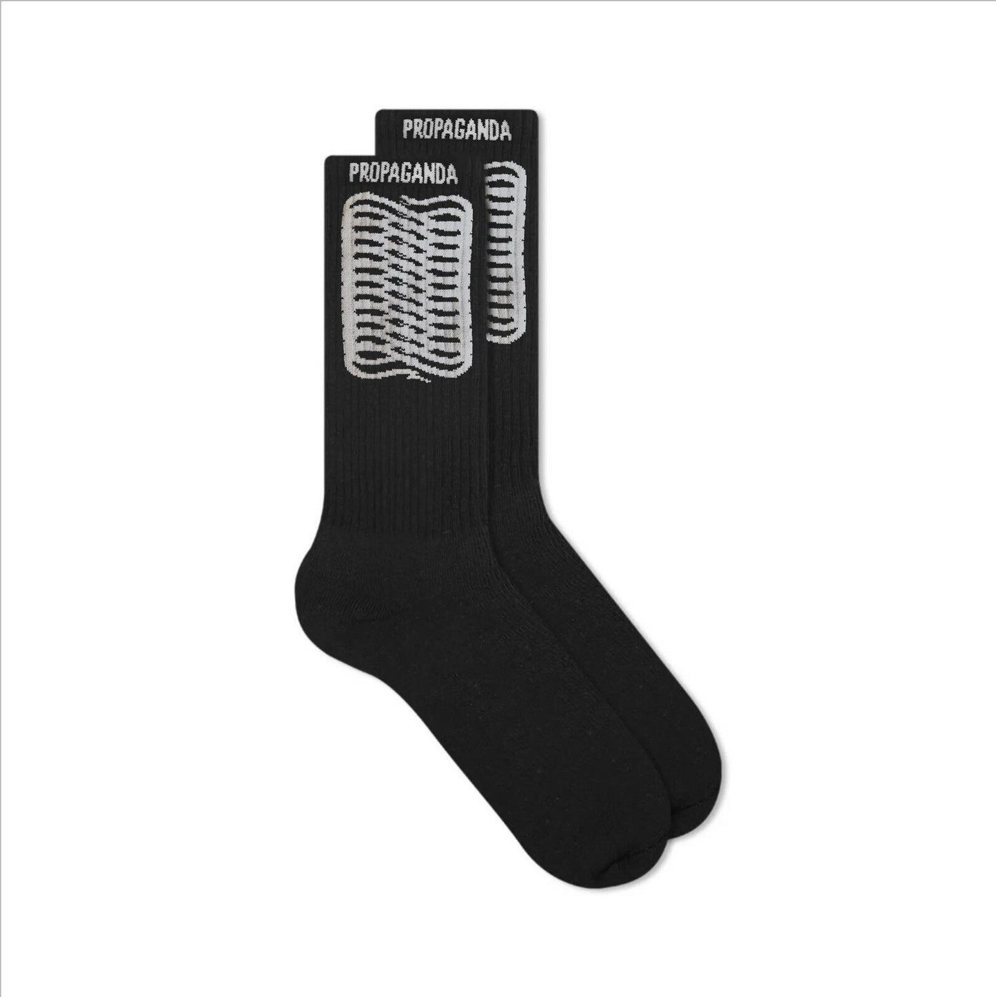 PROPAGANDA RIBS SOCKS BLACK