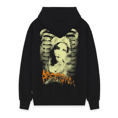 PROPAGANDA RIBS STANCIL HOODIE BLACK