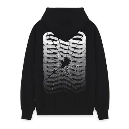PROPAGANDA RIBS GLASS HOODIE BLACK