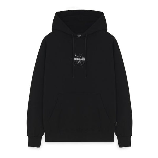 PROPAGANDA RIBS GLASS HOODIE BLACK