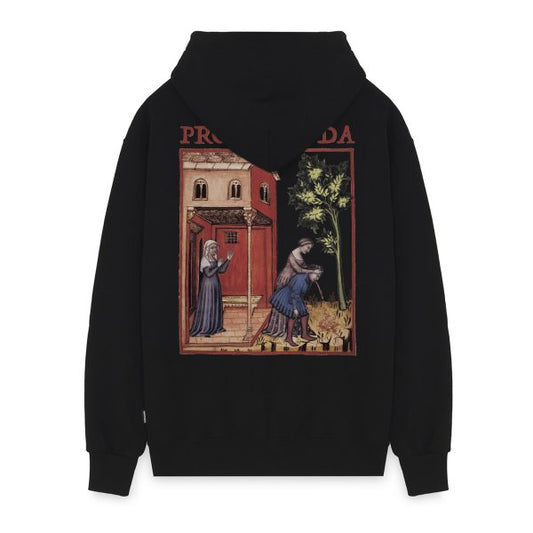 PROPAGANDA PUKE HOODIE BLACK