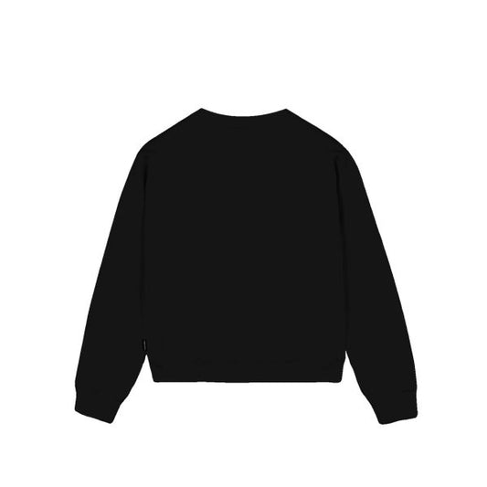 PROPAGANDA WOMAN  CREWNECK LOGO EMBROIDERY BLACK