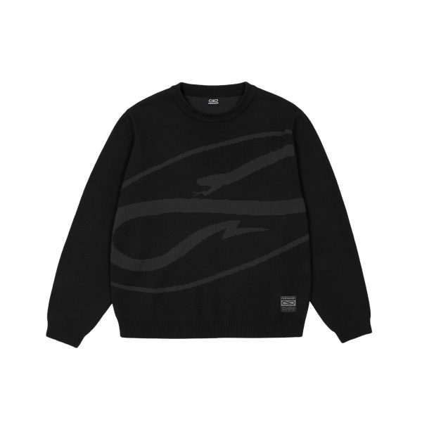 PROPAGANDA KNITWEAR LOGO ATOM BLACK