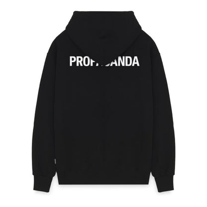 PROPAGANDA LOGO HOODIE BLACK