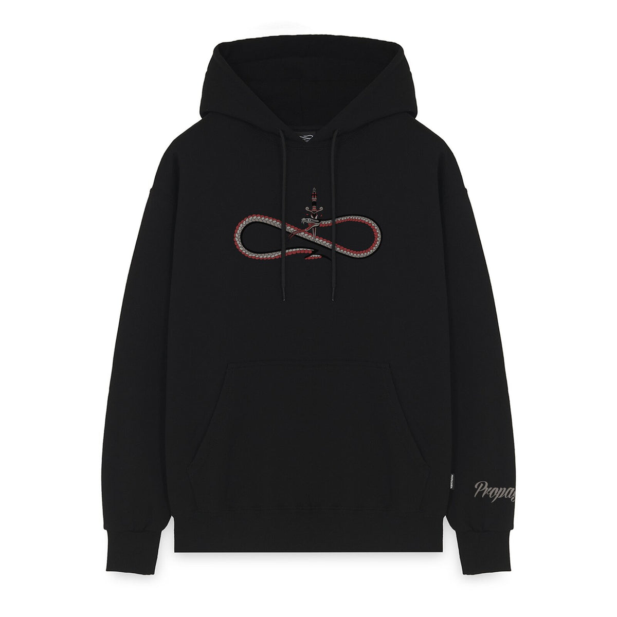 PROPAGANDA LOGO SWORD HOODIE BLACK