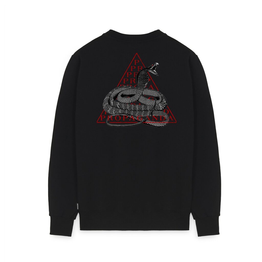 PROPAGANDA TOP CREWNECK BLACK