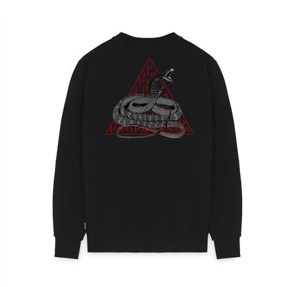 PROPAGANDA TOP CREWNECK BLACK