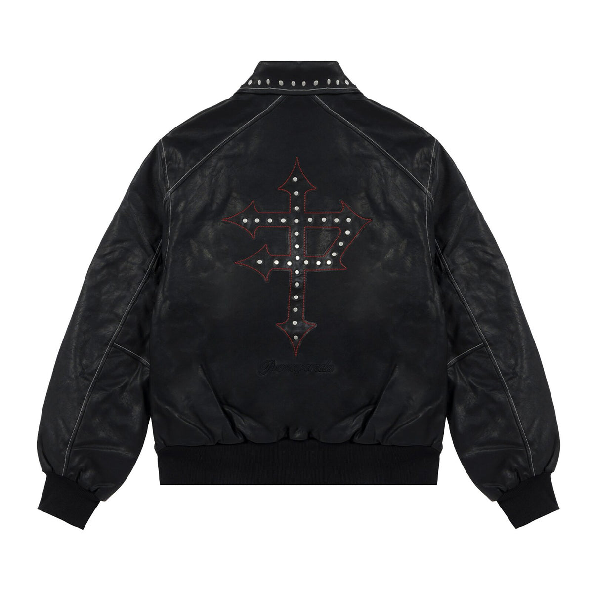 PROPAGANDA CAPIATL VARSITY JACKET BLACK