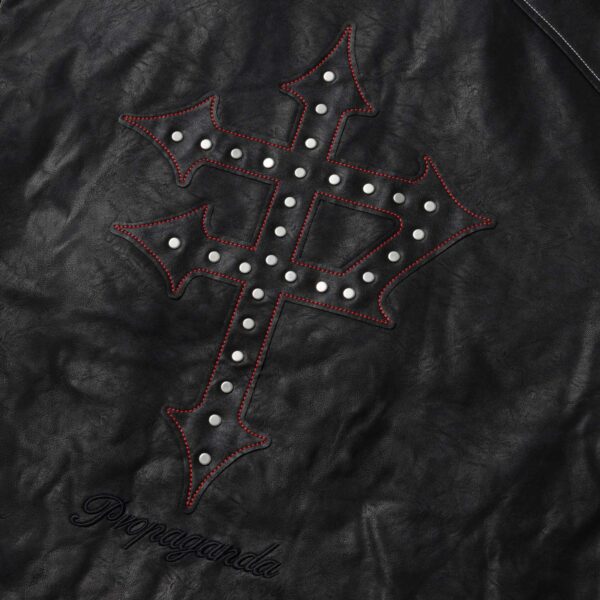 PROPAGANDA CAPIATL VARSITY JACKET BLACK