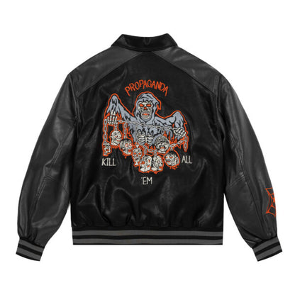 PROPAGANDA SEMBOY VARSITY JACKET BLACK