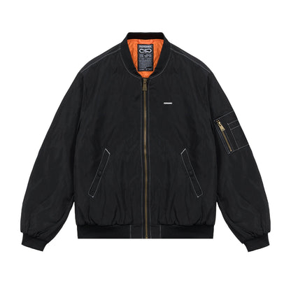 PROPAGANDA LOGO ATOM BOMBER JACKET BLACK
