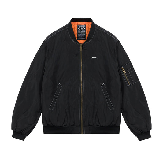 PROPAGANDA LOGO ATOM BOMBER JACKET BLACK