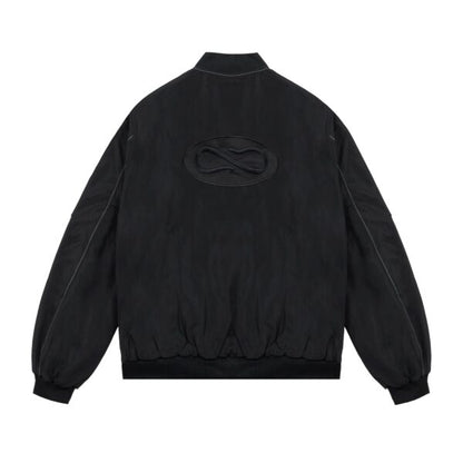 PROPAGANDA LOGO ATOM BOMBER JACKET BLACK