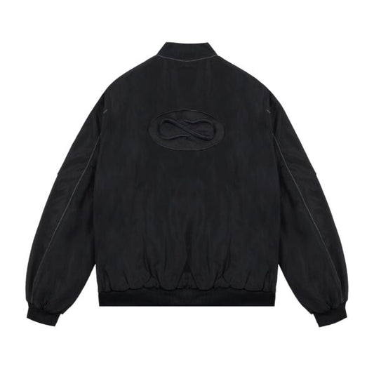 PROPAGANDA LOGO ATOM BOMBER JACKET BLACK