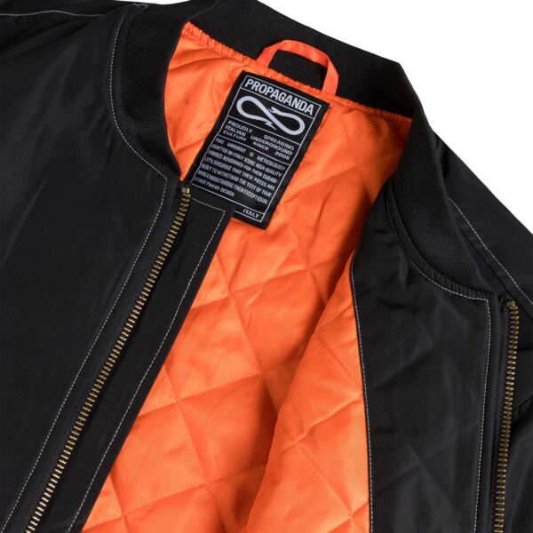 PROPAGANDA LOGO ATOM BOMBER JACKET BLACK