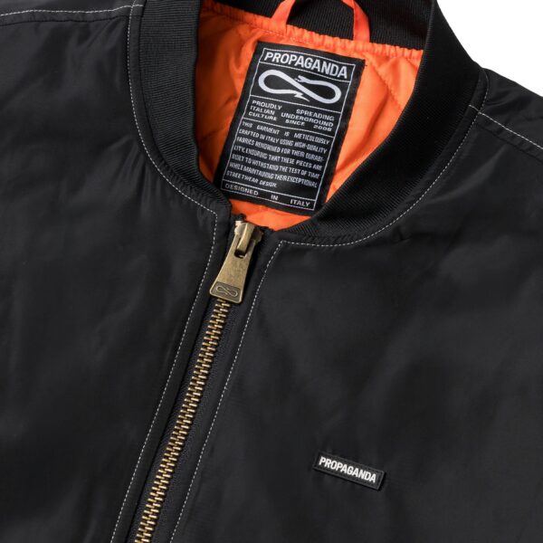 PROPAGANDA LOGO ATOM BOMBER JACKET BLACK