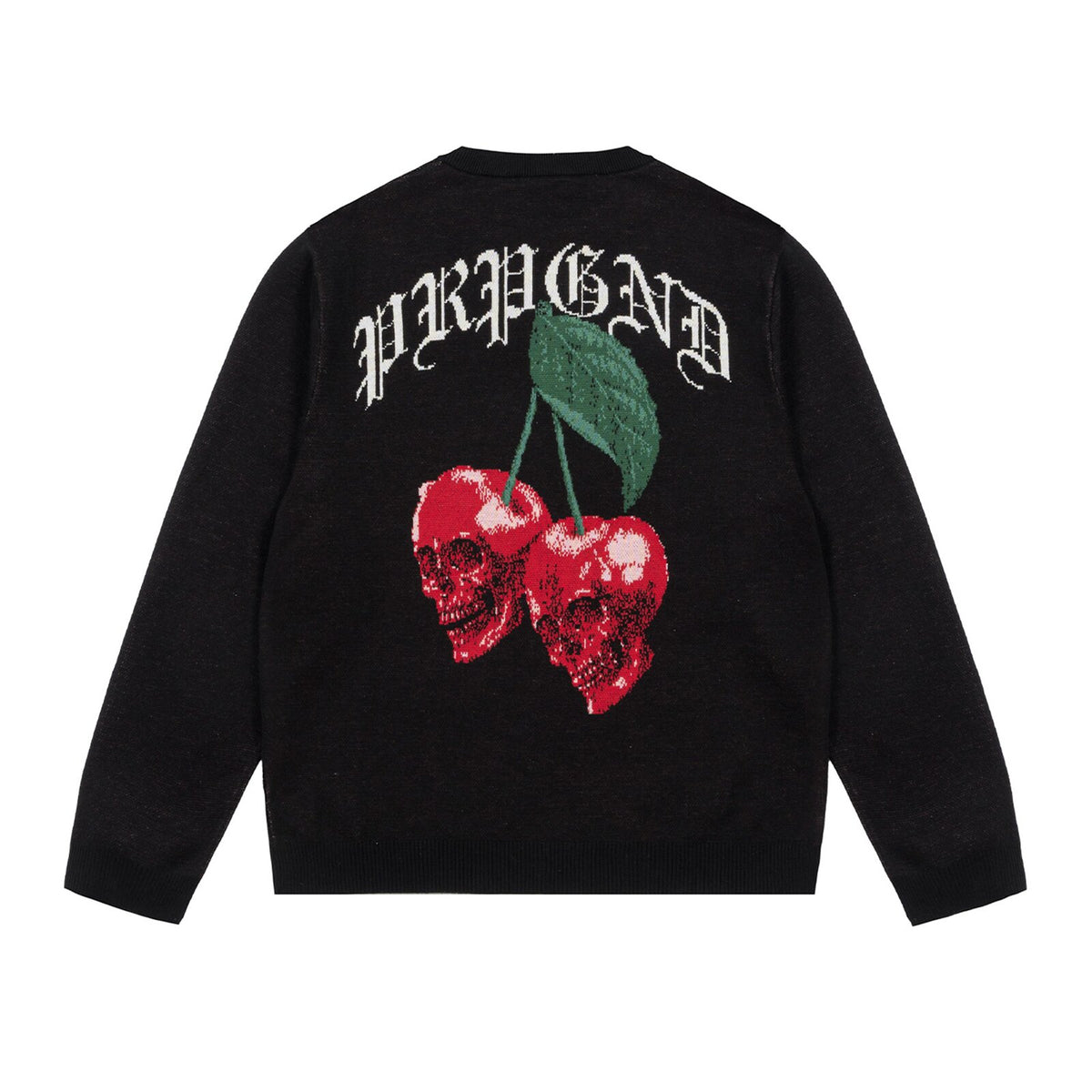 PROPAGANDA CHERRY SWEATER BLACK