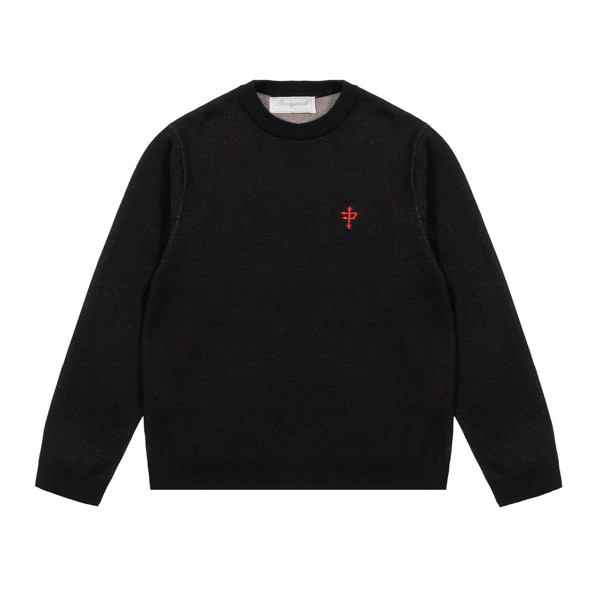 PROPAGANDA CHERRY SWEATER BLACK