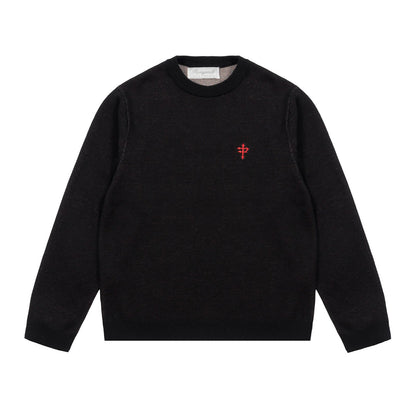 PROPAGANDA CHERRY SWEATER BLACK