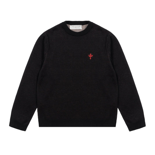 PROPAGANDA CHERRY SWEATER BLACK
