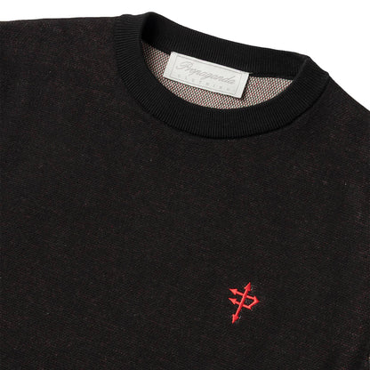 PROPAGANDA CHERRY SWEATER BLACK