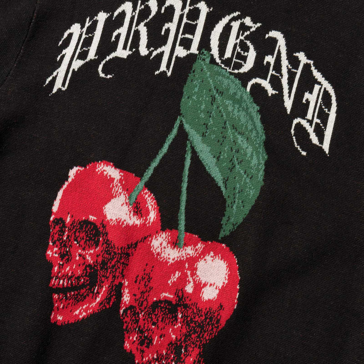 PROPAGANDA CHERRY SWEATER BLACK