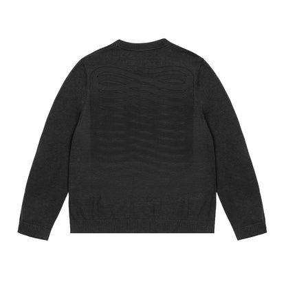PROPAGANDA RIBS SWEATER BLACK