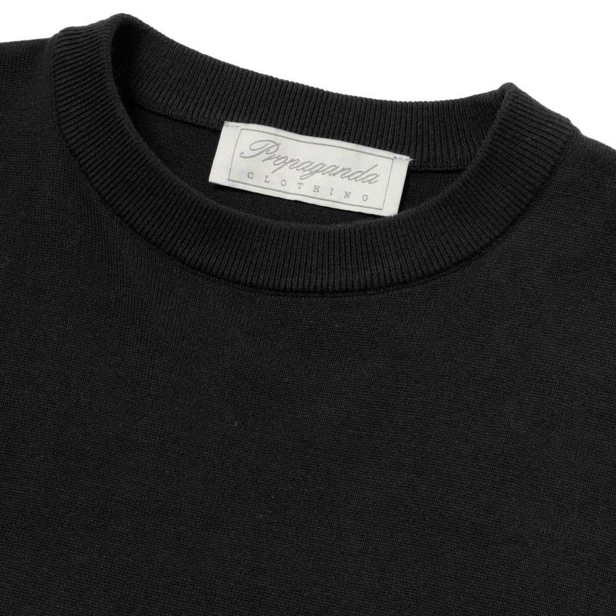 PROPAGANDA RIBS SWEATER BLACK